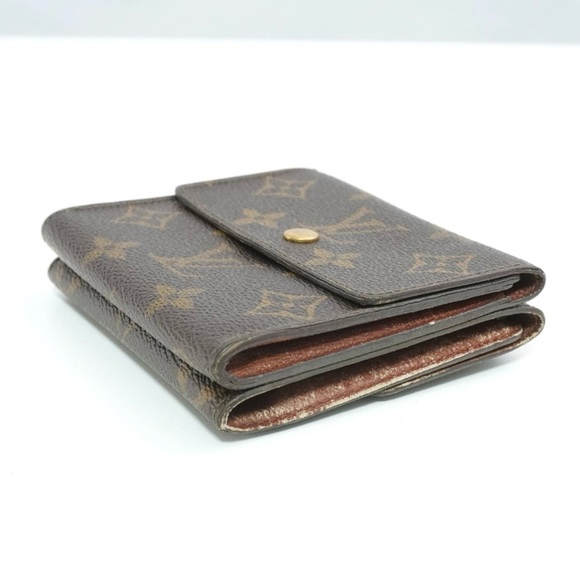 Authentic Louis Vuitton LV Classic Monogram Flowers Canvas Envelop Sarah Wallet - Picture 11 of 12